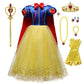 Chektin Yellow Princess Dresses For Girls Costumes Cape For Toddlers Accessories Party Birthday (Yellow #2, 8T/150)