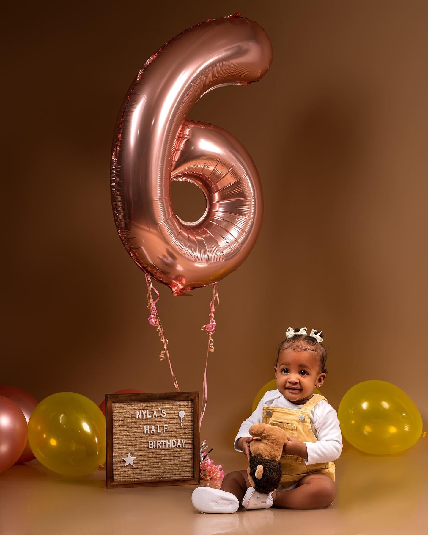 Rose Gold Number 6 Balloon 40 Inch, 6 Balloon Number, 6Th Birthday Decorations, Rose Gold Party Supplies For Boys Girls