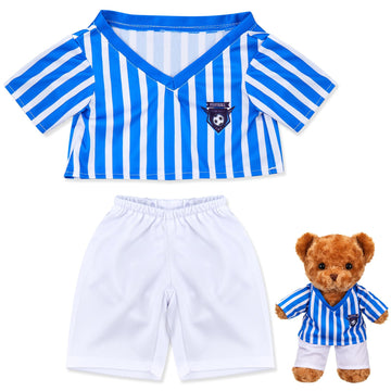 Bunnycool 2 Pcs PJs Bear Clothes Outfit, Fit Most 12-16 Inch Bears Stuffed Clothes Pajamas Plushy for Stuffed , Pre Kindergarte