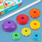Byfwh Spinning Stacking Toys For Babies 12+ Month Rainbow Ring Flowers Animals Fruits Theme Stacker Abs Toys For Toddlers 1-3 Mo