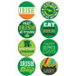 Amscan St. Patricks Party Buttons Set of 8, 1 1/2 Each, Multicolor