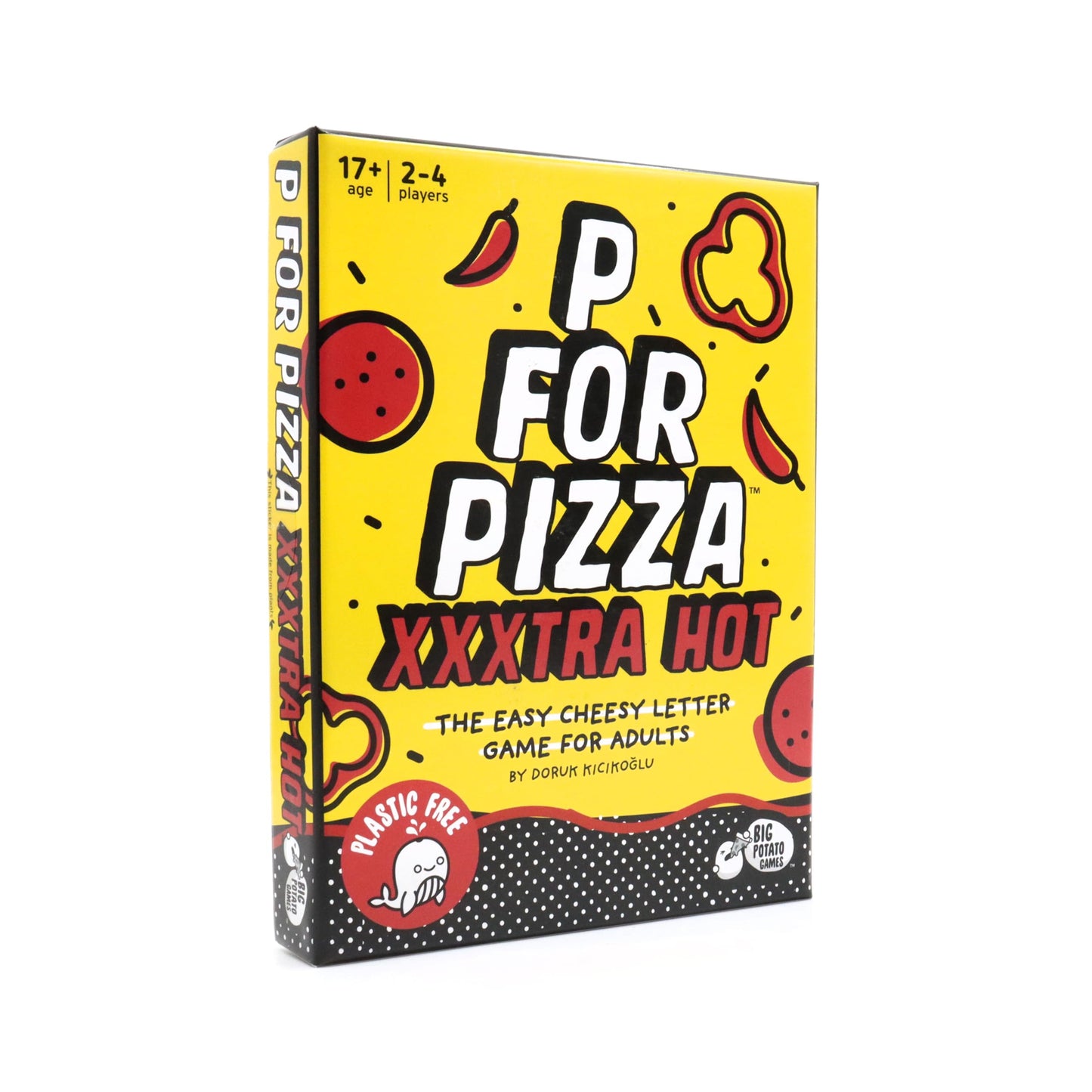 Big Potato Card Game - P for Pizza XXXXtra Hot, Travel Edition, Perfect for Holidays & Camping, Model PIZXSAL01UNI