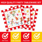 Gisgfim 96 Pcs Circus Party Supplies Paper Plates Napkins Carnival Party Disposable Tableware Set Birthday Decorations Favors Fo