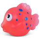 Dollibu Reef Fish Bath Buddy Squirter - Floating Pink Clown Fish Rubber Bath Toy, Water Squirting Bathtime Play For Toddlers, Cute Sea Life Animal Toy For The Bathtub, Beach, & Pool For Girls & Boys