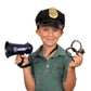 Tigerdoe Police Officer Costume Set - 3 PC Dress Up, Megaphone, Hat, Handcuffs - One Size, Blue, Model f-tg391