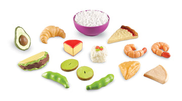 Learning Resources New Sprouts Multicultural Play Food Set - 15 Pieces, Ages 18+ Months Pretend Play Food For Toddlers, Preschoo