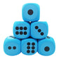 Qidiwin Jumbo Foam Dices - 3.94'' Giant Dot Dices, Eva Foam, 6Pcs Blue