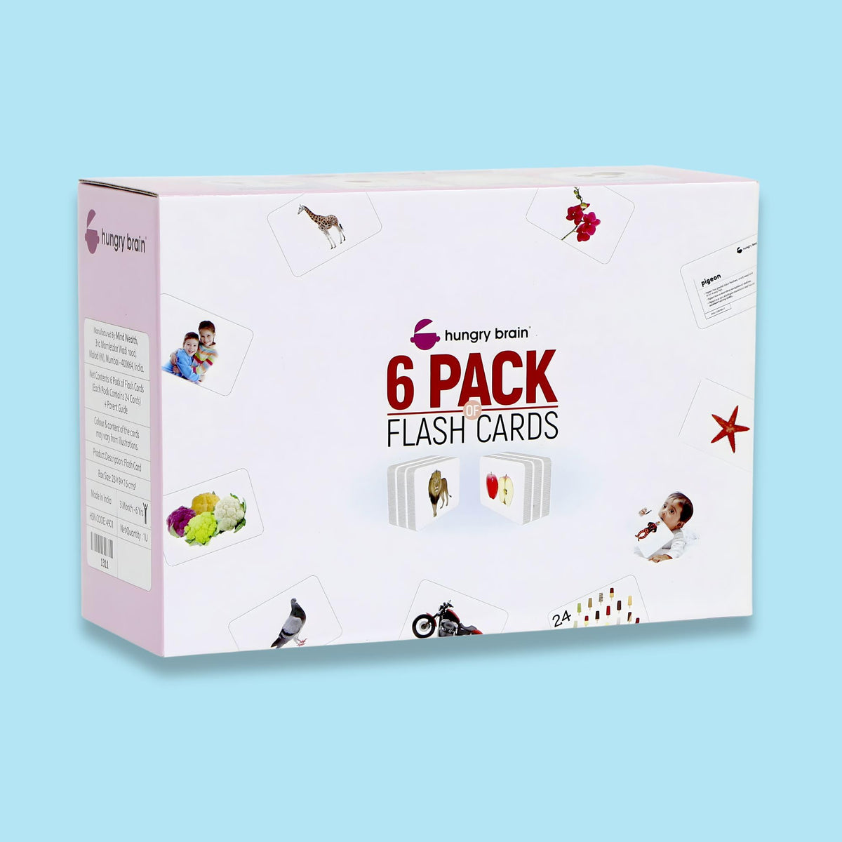 My First Pack Of 6A Educational Flash Cards For Toddlers & Babies 3 Months6 Years | 144 Learning Cards | Early Brain Developmen
