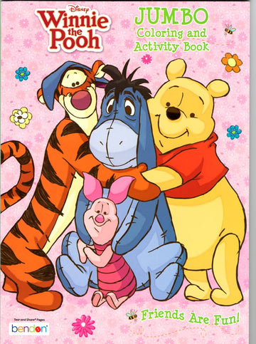 Bendon Disney Winnie The Pooh Coloring Activity Book & Stickers Set, Standard Paperback, Paper