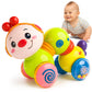 Zest 4 Toyz Caterpillar Press & Go Baby Toy, Light Up Head Infant Toys Baby Crawling & Educational Learning Toys For Boys & Girl