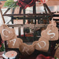 DS. DISTINCTIVE STYLE Cards Banner 9 x 9cm Heart Jute Burlap Banner Jute Garland for Party Decoration, Photo Prop, Wedding