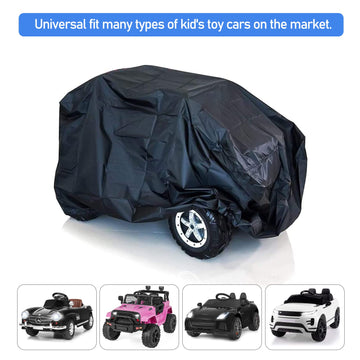 Tonhui Kids Ride-On Toy Car Cover, Outdoor Wrapper Resistant Protection For Electric Battery Powered Children Wheels Toy Vehicles - Universal Fit, Water Resistant