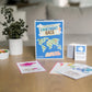 Byron's Games Continent Race Board Game - Educational Geography Game for Kids & Families, Cardstock, Yellow, Model DYE-1400