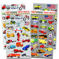 Cars and Trucks Stickers Party Supplies Pack Toddler - Over 160 Stickers for Toddler Boys and Girls (Cars, Fire Trucks, Construc