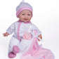 Jc Toys La Baby Caucasian 11-Inch Small Soft Body Baby Doll La Baby | Washable |Removable White And Pink Outfit W/Hat, Pacifier & Blanket | For Children 12 Months +