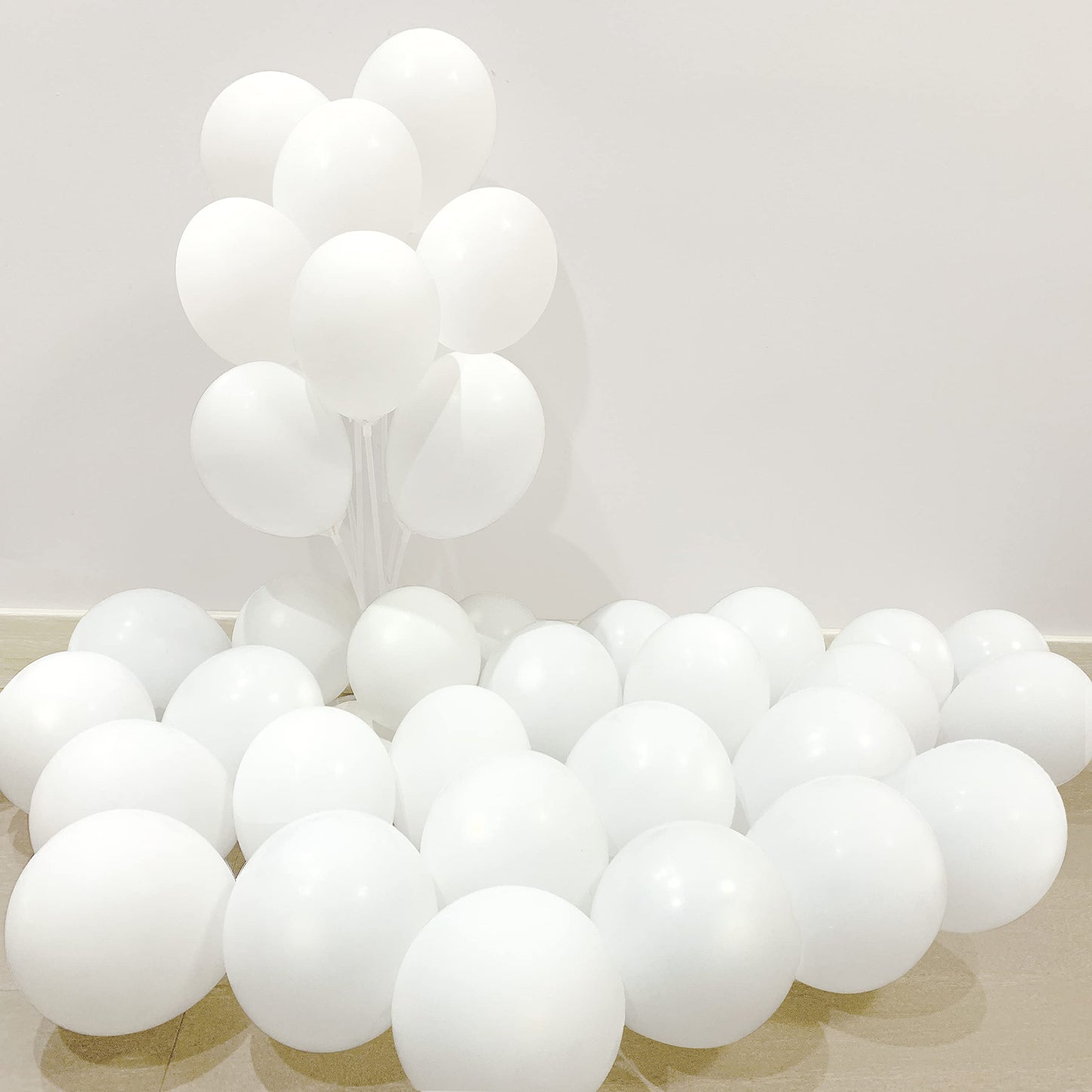 Colorful Elves 100Pcs Small White Balloons 5 Inch Mini White Latex Helium Balloon For Wedding Party Decorations