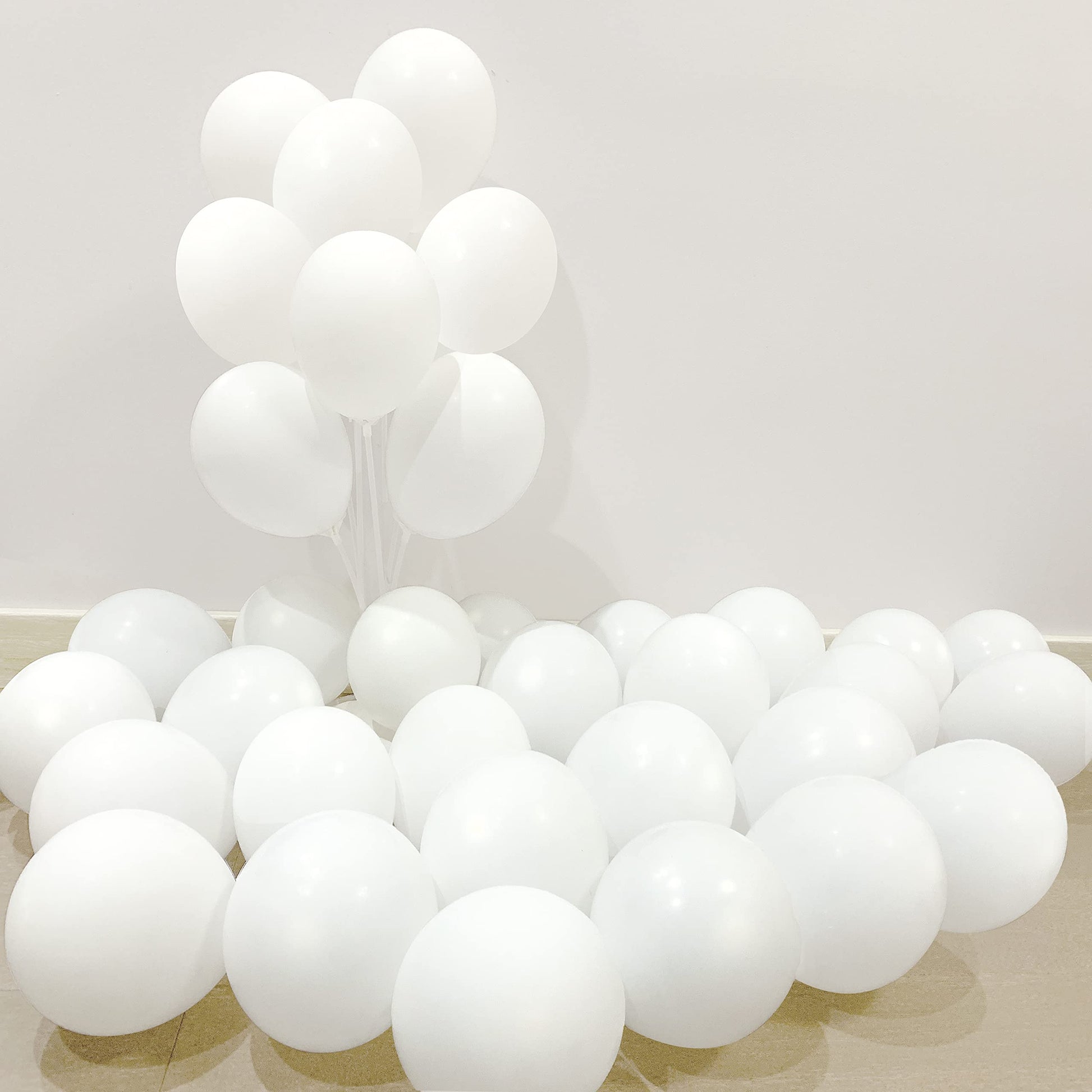 Colorful Elves 100Pcs Small White Balloons 5 Inch Mini White Latex Helium Balloon For Wedding Party Decorations