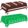 Oigco Football Party Decorations Tablecloth Disposable Plastic Touchdown Table Cover Perfect For Football Birthday Party Decorat