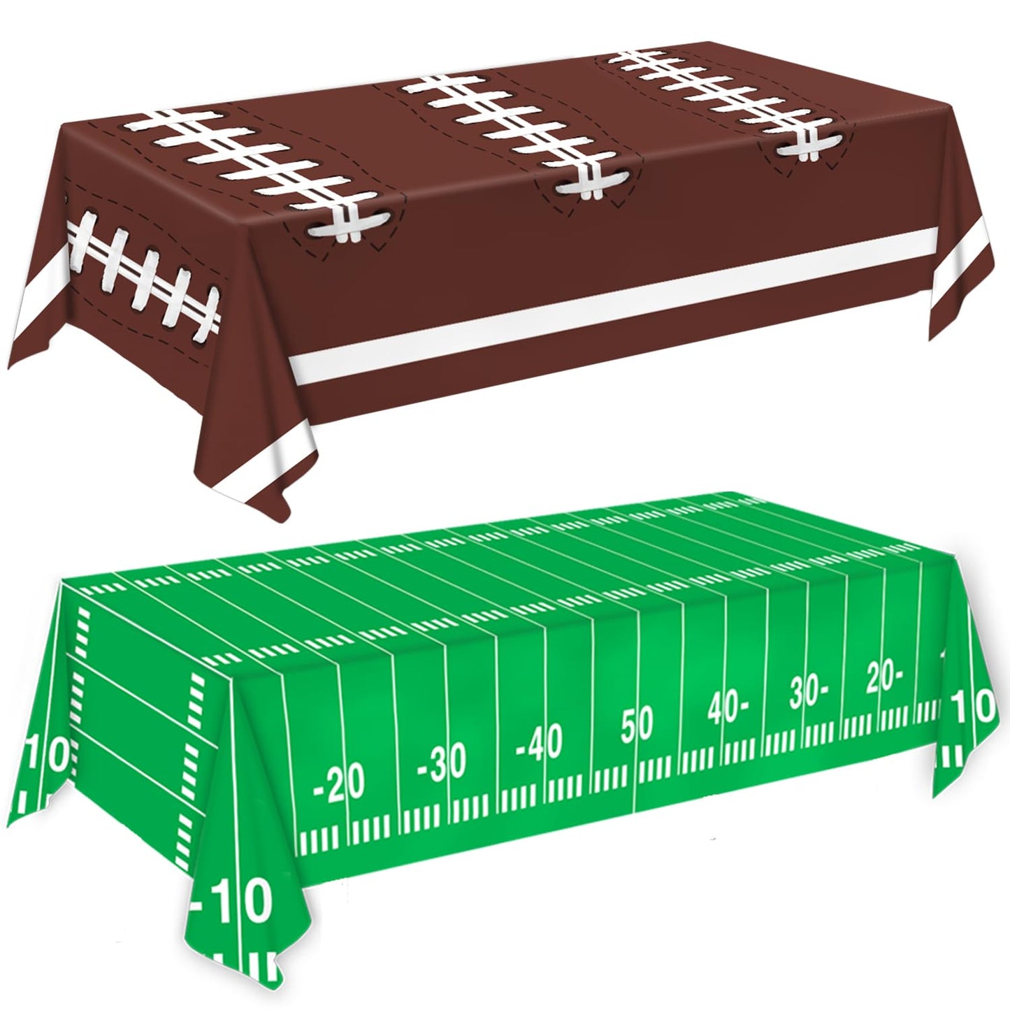 Oigco Football Party Decorations Tablecloth Disposable Plastic Touchdown Table Cover Perfect For Football Birthday Party Decorat
