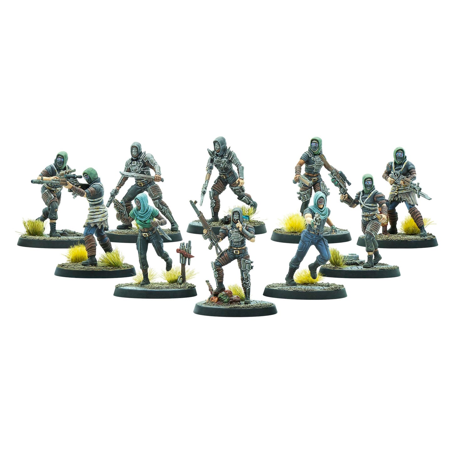 Modiphius Entertainment: Fallout Wasteland Warfare: Raiders - The Disciples - 10 Unpainted Figures  Nuka World Wave  Miniatures Compatible w/ Factions