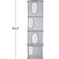 3Pcs Hanging Mesh Space Saver Bags Organizer, Foldable Storage Organizer 4 Compartments Toy Storage Organizer For Kid Room Toys,