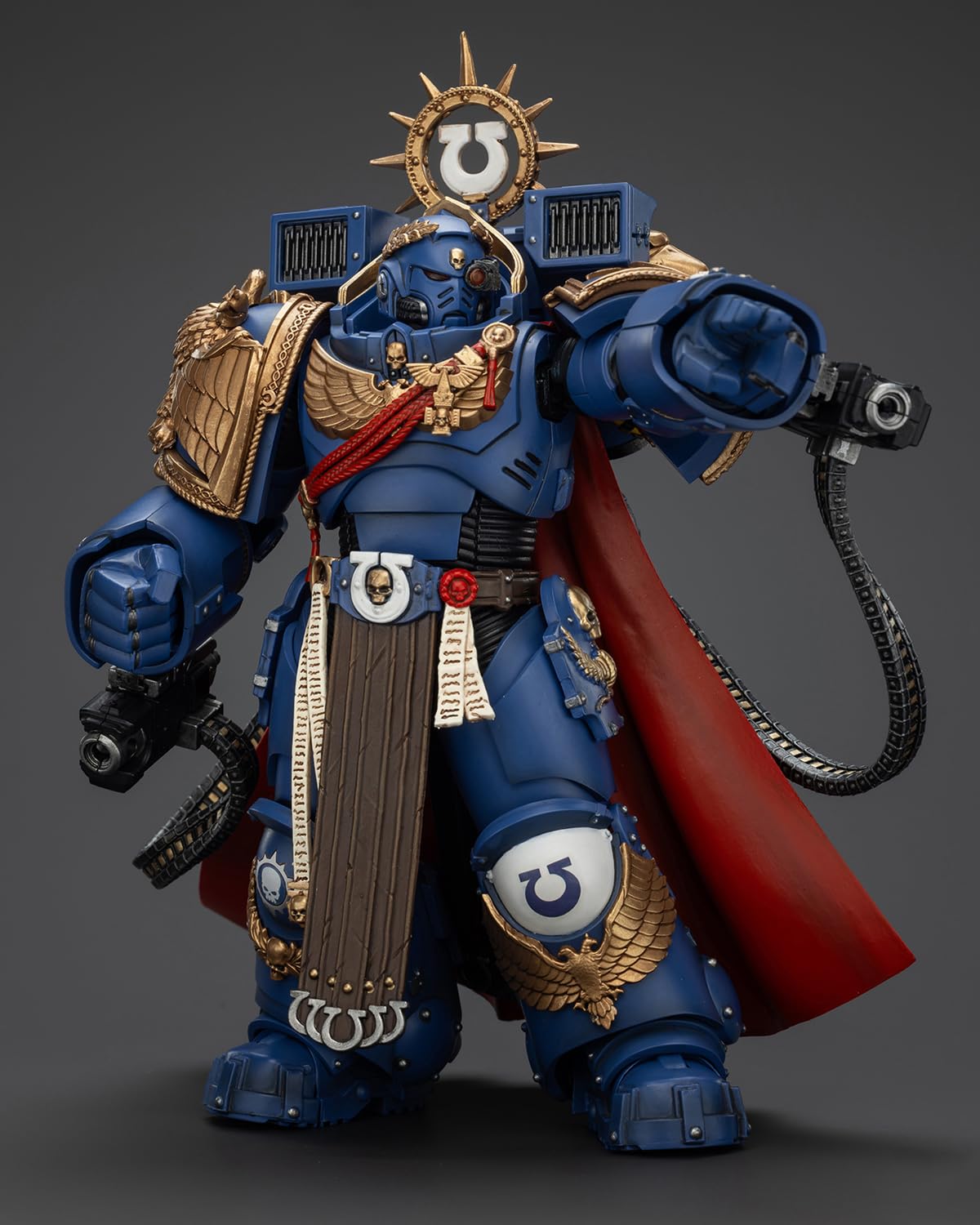 Pipigirl JoyToy 40K Action Figure, Ultramarines Marneus Calgar, 5" MKX Gravis Armour, Plastic, Model JT3754, Calgar Color