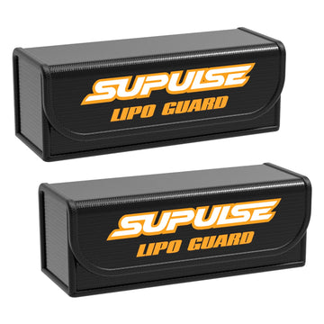 SUPULSE Lipo Safe Bag Fireproof Explosionproof Bag Lipo Battery Bag Lipo Battery Storage Guard Safe for Charge & Storage(2 pcs)