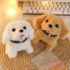 Evedon Jumping Dog Wiggling Tails, Walking Dog Toy with Sounds, Twitching Mouth and Nose, Educational Interactive Dog Toy for Ba