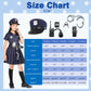 Lingway Toys Kids Police Costume For Girls,Girls Police Officer Costume Set, Kids Halloween Costume Dress Up 6-8years