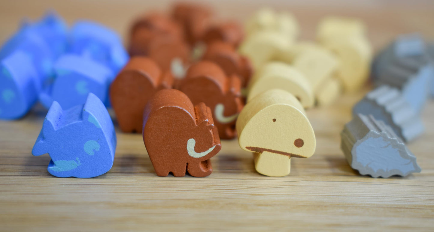 Kingdomino Origins | Neanderthal Cave People Pre-Historic Resource Gathering Strategy Board Game | 2-4 Players | Ages 8 And Up | Kids Teens Adults Family Game Nights | By Blue Orange Games