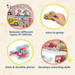 B. Toys- Peek & Explore - Vehicles- Wooden Peg Puzzle – Vehicle Puzzle For Toddlers, Kids – 8 Puzzle Pieces – Fire Truck, Airplane, Taxi & More – 2 Years +