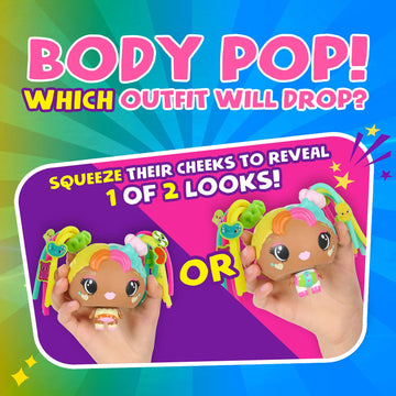 My Squishy Little Pop Stars by WowWee - Small Multicolored Plush Toy, Soft and Squishy Fun for Kids