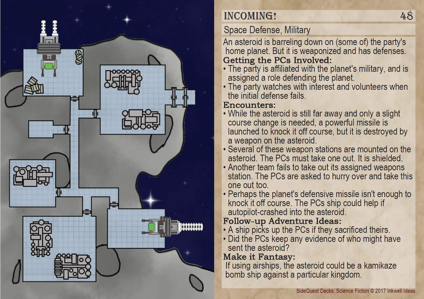Inkwell Ideas Sidequest Decks: Science Fiction