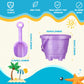 Sosation 100 Pcs Sand Buckets Bulk for Kids Easter Sand Buckets and Shovels for Kids 5.5 Inch Plastic Beach Pails Toys for Girls