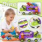 usrela Dinosaur Truck Toys for 1 2 3 Year Old Boys Gifts, 5 in 1 Dinosaur Carrier Truck Toys for Age 2 3 4, Dinosaur Toys for Ki