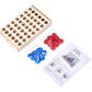 Flybold Connect 4 Wooden Game Set - 6 X 10 X 6 Inches - Family-Friendly Connect 4 Game For Kids And Adults - Board Games For Adu