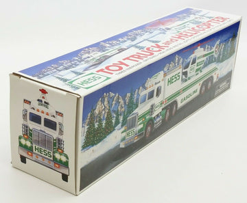 Hess Gasoline Truck Transporter with Helicopter 2006