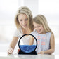 Winthfure Moving Sand Art Picture-3D Deep Sea Sandscape In Round Glass Flowing Sand Frame, Large Desktop Sand Art Toys, Relaxing