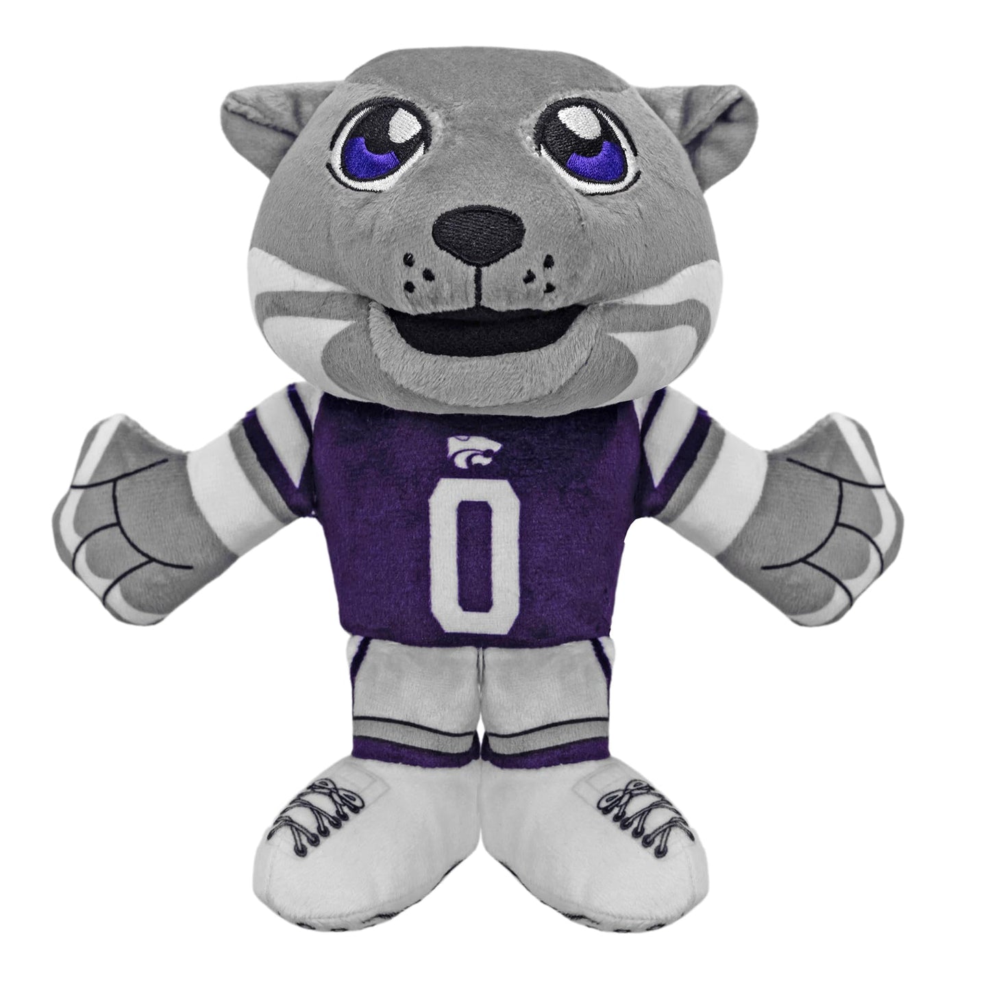 Bleacher Creatures Kansas State Wildcats Willie The Wildcat 8' Ncaa Mascot Kuricha Sitting Plush - Soft Chibi Inspired Mascot