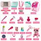 Pet Cat Carrier Backpack Toy, MAGIC4U 23PCS Pet Care Playset,Vet Clinic and Doctor Kit for Kids, Pet Veterinarian Medical Role P