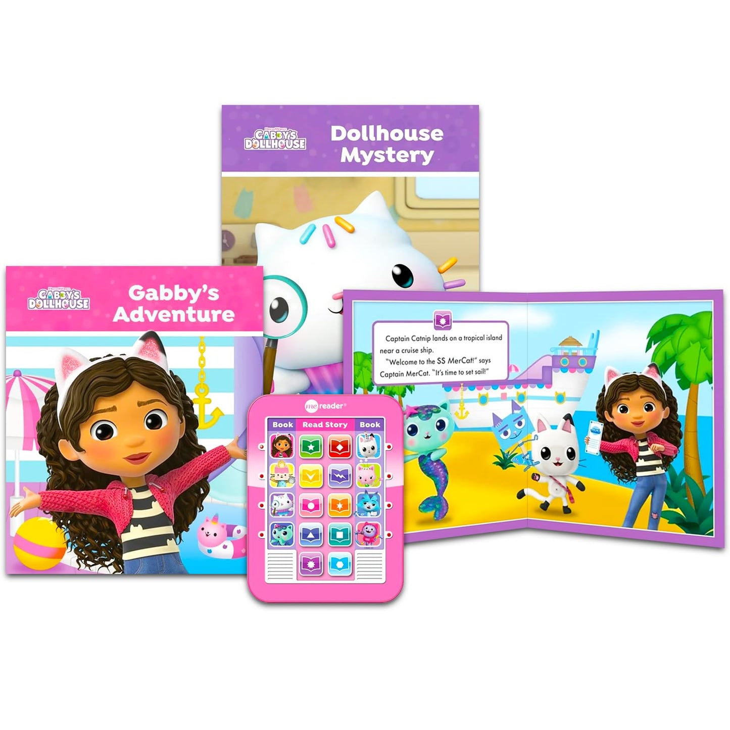 DreamWorks Gabby's Dollhouse Me Reader - 8 Book Bundle for Toddlers, Early Reader, Includes Coloring Book & Stickers, Kids Learning Toys