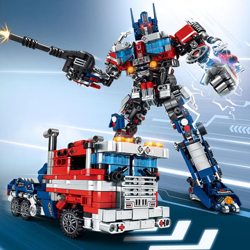 Mesiondy Transform Robot Building Toy Set, Construction Educational Stem Toys,Transforming Robot Building Kit, Blocks Toys For A