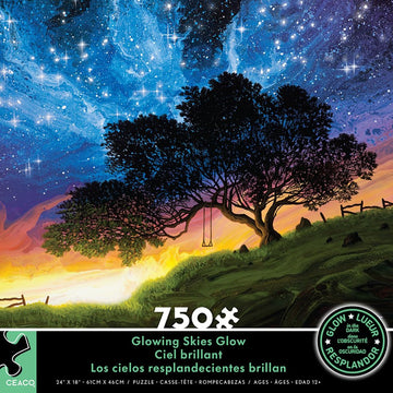 Ceaco - Glow In The Dark - Glowing Skies - 750 Piece Jigsaw Puzzle