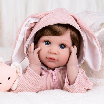 Aori Realistic Reborn Baby Girl Doll - Lifelike 20-Inch Newborn Dolls With Poseable Limbs And Feeding Kit, Great Gift Set For Ki