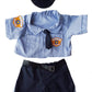 Police Uniform Outfit Teddy Bear Clothes Fits Most 14'' - 18'' Build-A-Bear And Make Your Own Stuffed Animals