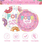 96 Pcs 4Th Birthday Donut Party Decoration For 24 Guests Four Sweet Donut Plates Napkins Donut Themed Tableware Set Table Supplies 4Th Birthday Pink Party Favor For Girls Kids Sweet Donut Party