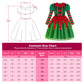 Relibeauty Elf Costume For Kids Santa Little Helper Kids Christmas Elf Dress Suit For Girls 6-7/130