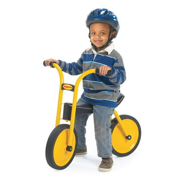 Myrider Toddler Trike, Kids Tricycle For Preschool, Daycare, Playground Kids Tricycles, Rubber Tires, Yellow/Black, 12'' Balance