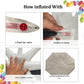 6 Pcs White Star Foil Balloons One-Piece 14-Pointed Star Balloons 4D Starburst Cone Mylar Balloons 22Inch Christmas Birthday Wed