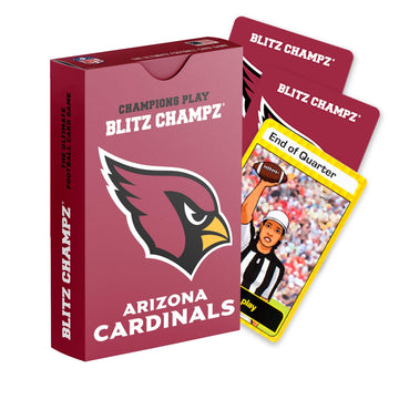 Blitz Champz Arizona Cardinals - Official NFL Playing Cards & Cardinals Gifts for Men & Women, Fun Travel Card Games for Adults 